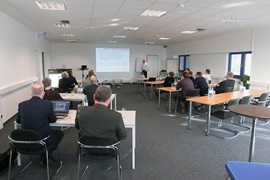 Vortrag zu Industrie 4.0 im Schulungsraum